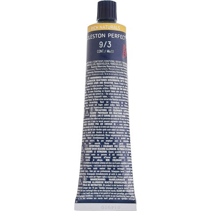 Vopsea de păr, Wella, Koleston Perfect ME+ 9/3 Blond Deschis Auriu