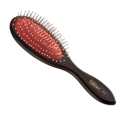 Eurostil Large Rubber Ball Brush, rotundă, negru, roșu