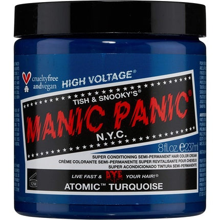Vopsea păr, Manic Panic, Atomic Turquoise, 237ml