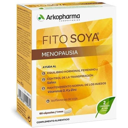 Arkopharma Fito Soya Menopausia, 60 Capsule, Complement Alimentar