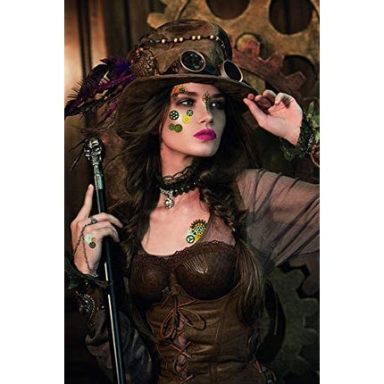 Autocolante Față Herma Steampunk, sclipici, multicolor