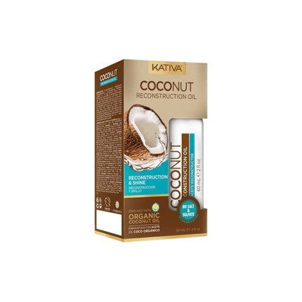 Condicionator de păr Kativa Coconut Reconstruction and Shine cu ulei de cocos 1000ml