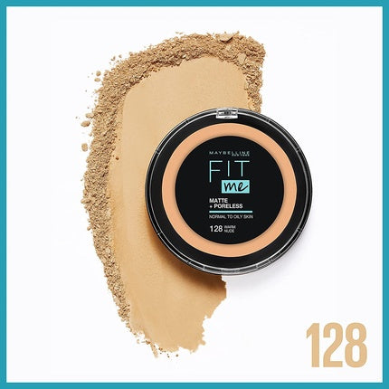 Pudră Compactă Maybelline New York Fit Me Matte + Poreless 128 Warm Nude 54.5g