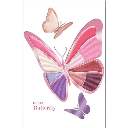 Set ochi butterfly, Pupa Milano, Butterfly Palette, culori roz, mov, argintiu