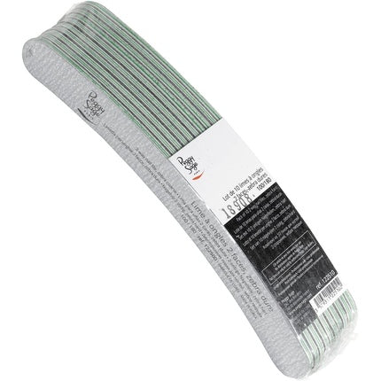 Set hârtii de unghii Zebra Banana 100/180 grit - Pachet de 10