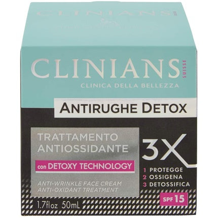 Cremă anti-rid, Clinians, Detox Antioxidant, 50ml