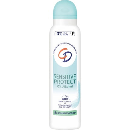 Lornamed Cd Deodorant Spray Sensitive Protect, 150 ml, alb cu capac verde