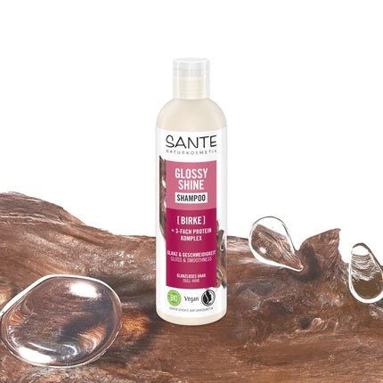 Șampon Sante Naturkosmetik Glossy Shine, cu extract de floare de tei, pentru păr lucios, 250 ml