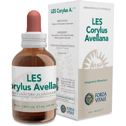 Integrator alimentar Forza Vitale LES Corylus Avellana 50ml sticlă maro