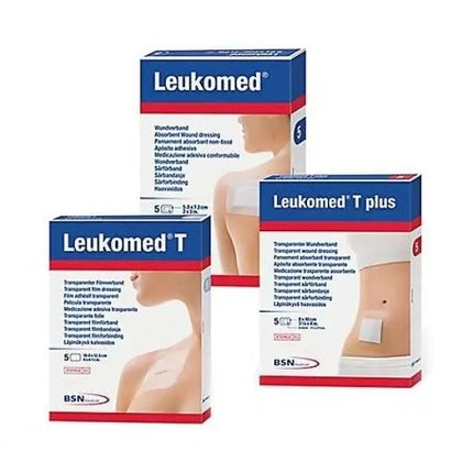 Plasture cu bandă adezivă, BSN Medical, Leukomed T Plus, 10x20cm, 5 bucăți