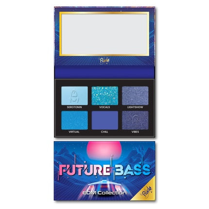 Paletă Farduri Ochi Rude EDM Collection Future Bass - Culoare Mixtă (Albastru, Argintiu)