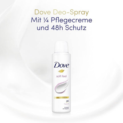 Deodorant Dove Soft Feel Pudrat Alb, 150ml