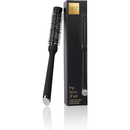 Perie rotundă pentru păr GHD, Ceramic Vented Radial Hair Brush, negru