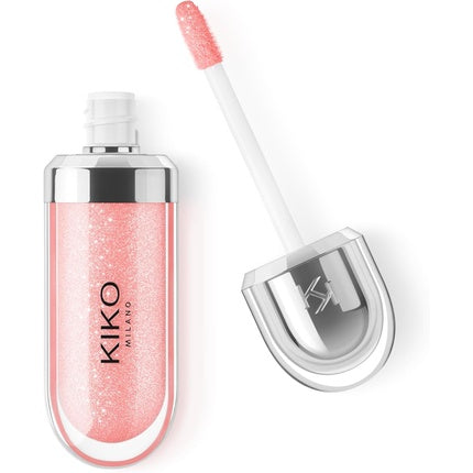 Kiko Milano 3D Hydra Lip Gloss, 04 Softening, rosé cu sclipiciuri