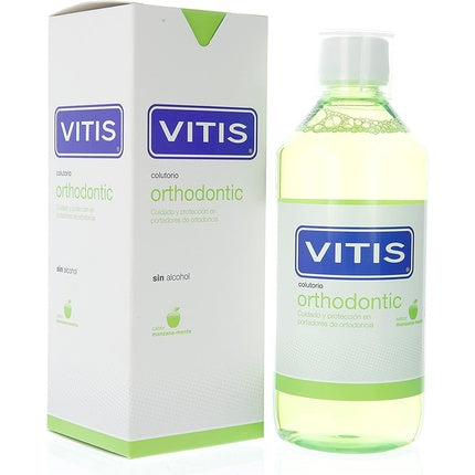 Apă de gură, Vitis, Orthodontic, alb-verde