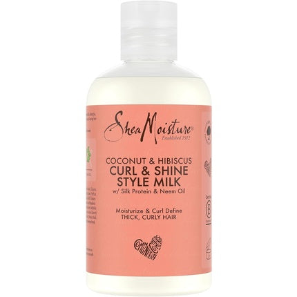 Lapte de coafare Shea Moisture, Coconut & Hibiscus, 254ml