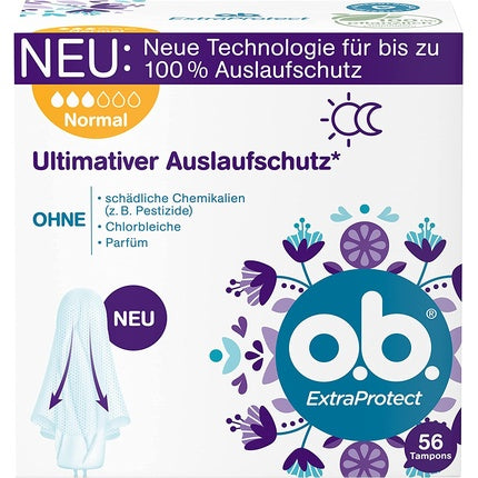 Tampon ob ExtraProtect Normal, 56 buc