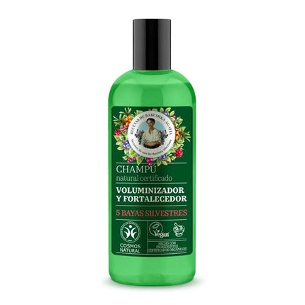 Șampon Natural Volumizant Green Agafia cu 5 Băi Silvestre, 260ml