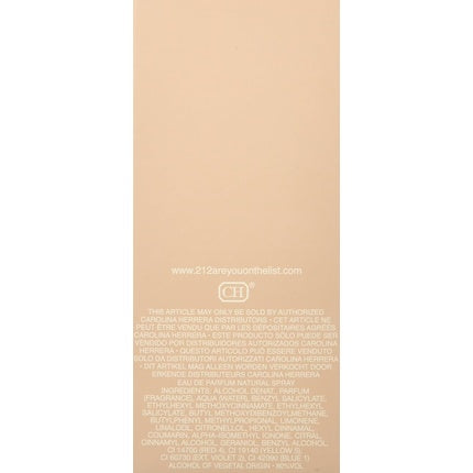 Parfum Carolina Herrera 212 Vip Rose, Eau De Parfum, 80ml