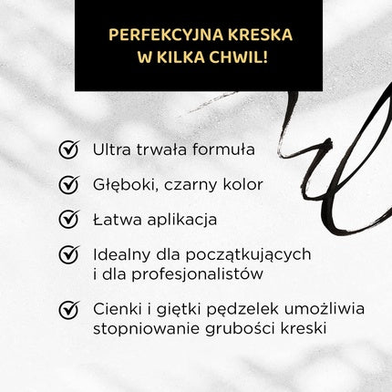 Eyeliner Eveline Precision Brush Liner, negru intens