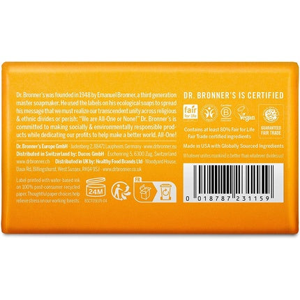 Săpun solid Dr. Bronner's Citrus Orange 140g