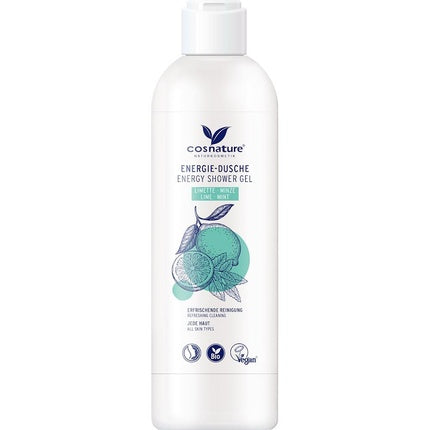Gel de duș Cosnature Bio Natural Energizing, Lămâie și Mentă, 250ml