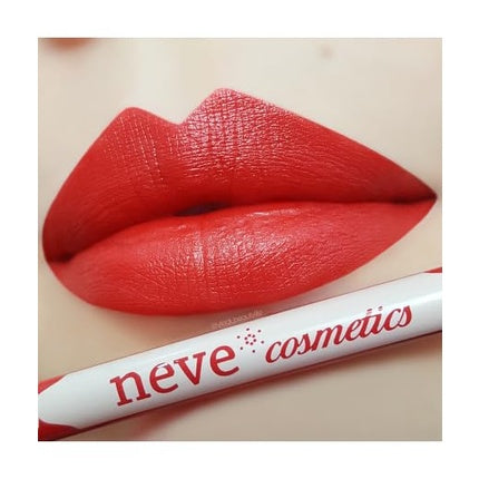 Pastel Lips Chilli Scarlet, Neve Cosmetics, ruj mat, culoare roșu aprins, capacitate 24 g