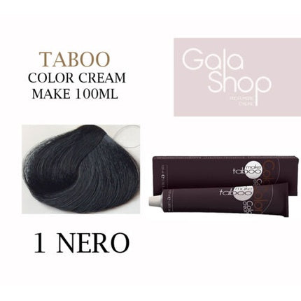 Colorant Păr MAKE TABOO Gold Cream Color Professional, 1 Nero, 100ml
