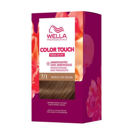Wella Professionals Color Touch, 7/1 Medium Ash Blonde, Fără Ammoniac, 130 ml
