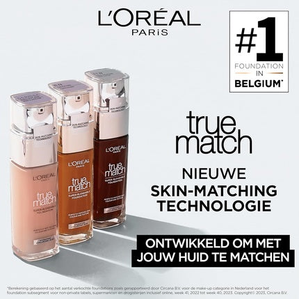 Fond de ten lichid L'Oréal Paris True Match 10R Espresso cu Acid Hyaluronic și SPF 30