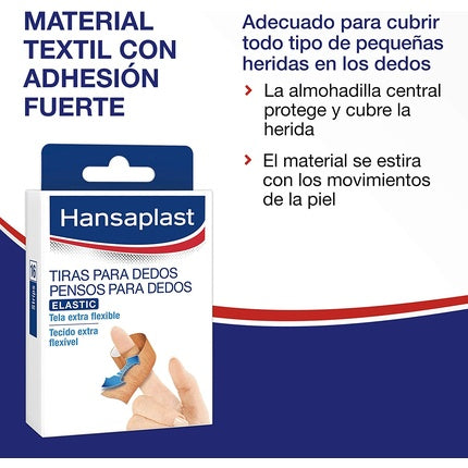 Plasturi degete Hansaplast Elastic 16 bucăți, bej