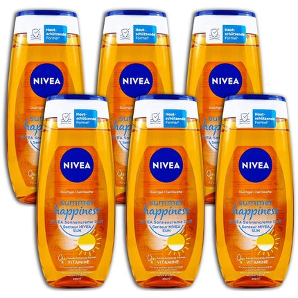 Gel de duș Nivea Summer Happiness cu parfum cremă solară, 305 ml
