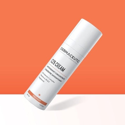 Crema de zi Dermaceutic C25, Antioxidant cu Vitamina C, Vitamina E, Vitamina B5 și Polifenoli, 30ml