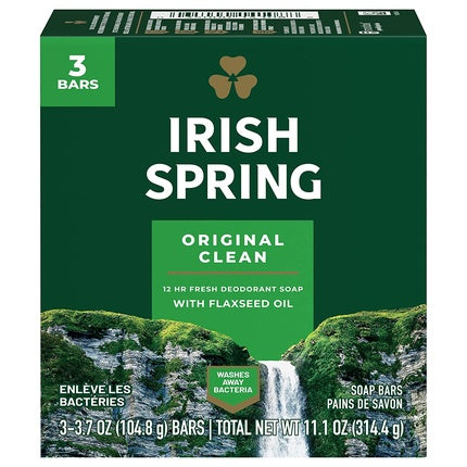 Săpun de corp Irish Spring Original Deodorant, Pachet 3 buc, Verde