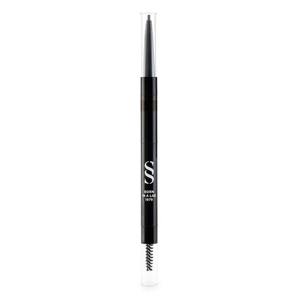 Creion pentru sprâncene, Sensilis, 3 în 1, brun, 0.5g