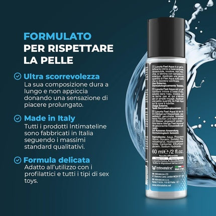 Lubrifiant Intim, LuxuriA, Feel Aqua, pe bază de apă, 60 ml