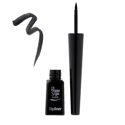 Peggy Sage Eyeliner Lichid Negru cu Vârf Peniță Subțire