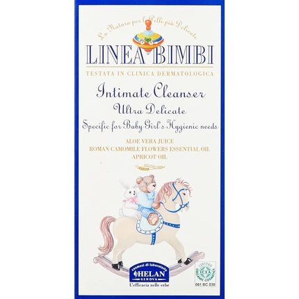 Helan Linea Bimbi Bio Intimate Wash pentru Fete cu Aloe Vera, Caisă și Uleiuri Esențiale de Mușețel, 125ml