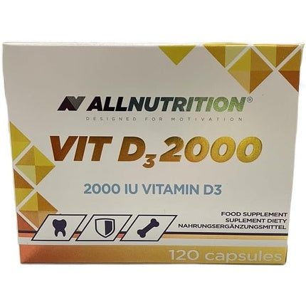 Supliment alimentar Allnutrition Vit D3 2000, 2000 UI, 120 capsule