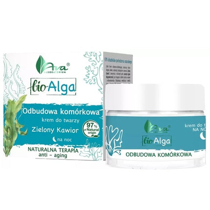 Crema de Noapte pentru Față, Ava Laboratorium, Bio Alga, 50ml