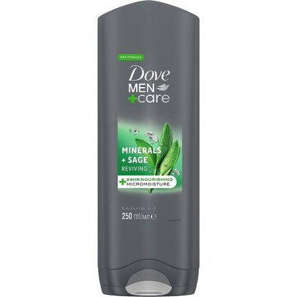 Gel de duș și curățare față, Dove, Elements Men+Care, 250ml