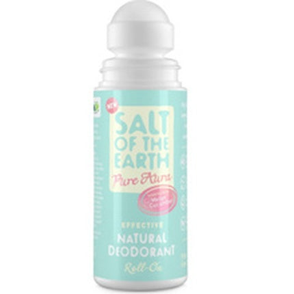 Desodorizant Roll-On Salt Of The Earth cu Apă de Trandafir și Castravete, 75 ml