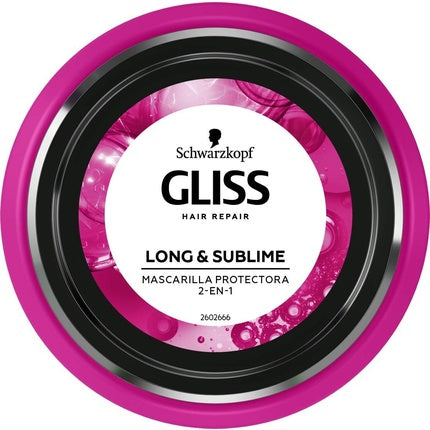 Mască păr, Schwarzkopf Gliss, 2-in-1, roz
