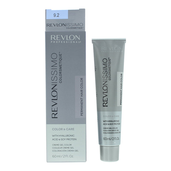 Vopsea permanentă de păr Revlon Colorsmetique, nuanța 9.2 Very Light Iridescent Blonde, 60 ml