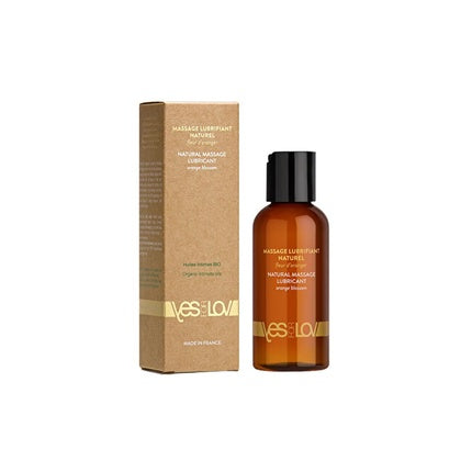 Lubrifiant Natural pentru Masaj Yesforlov cu Arome de Flori Portocalii, 100 ml