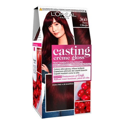 Vopsea de păr L'Oréal Paris Casting Creme Gloss 360 Black Cherry, 72ml