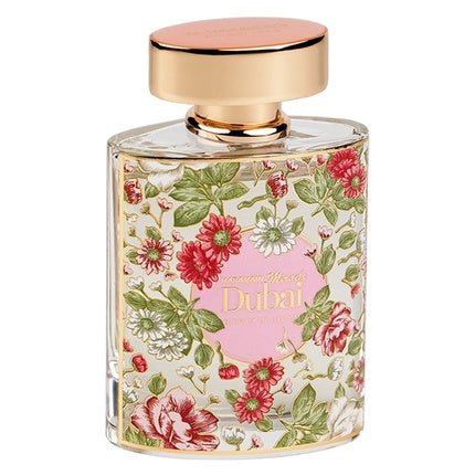 Extrait de parfum Al Haramain Miracle Dubai, flacon floral, capac auriu, 100ml