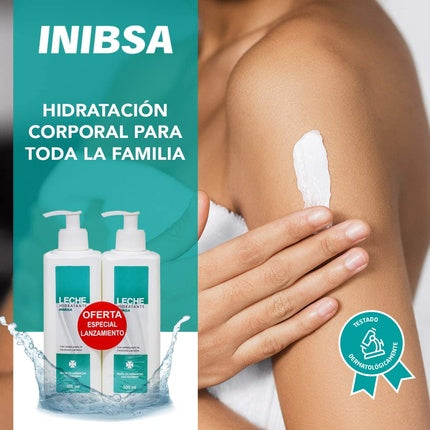 Loțiune Corp, Inibsa, 2 x 500ml, Alb-Turcoaz