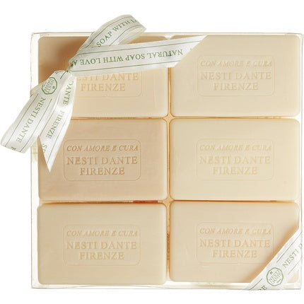 Set Săpunuri Nesti Dante Fiorentini, 8 buc., 240g, design cu flori (Iris, Violettta, Cipressa, Lavanda)