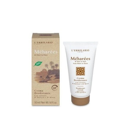 Crema Deodorantă L'Erbolario Meharees, cu extract de Moringa și Shea, 50ml